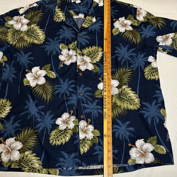 Pacific Legend Apparel floral short sleeve button down Hawaiian shirt mens 2XL - Picture 4 of 7